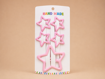 Girls' Star-Shaped Hair Clips