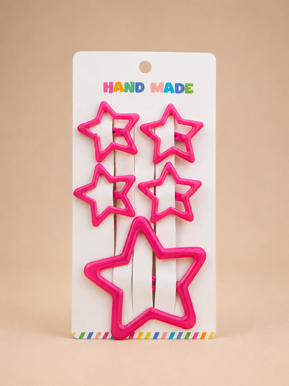 Girls' Star-Shaped Hair Clips
