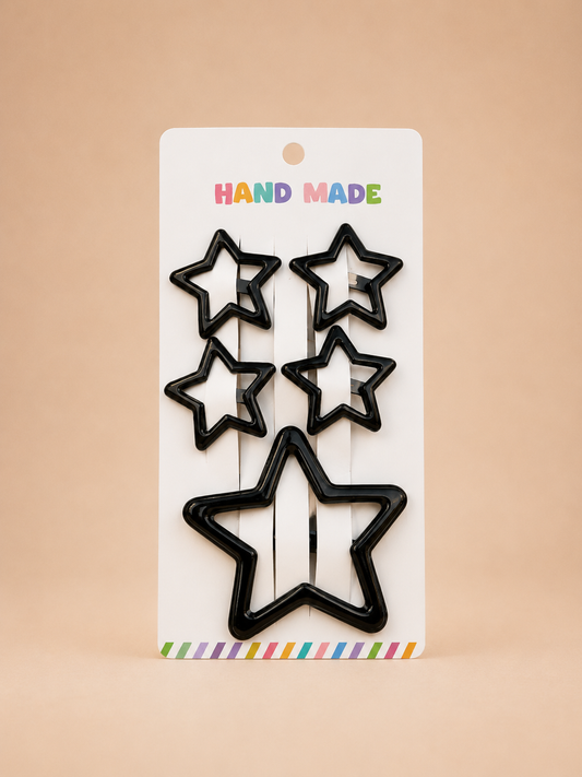 Girls' Star-Shaped Hair Clips