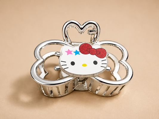 Girls' Plastic Bow-Shaped Hair Clip